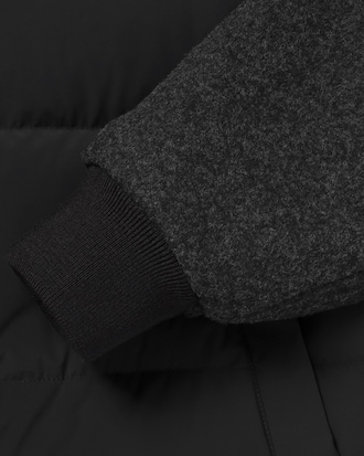 울 저지 하이브리드 자켓