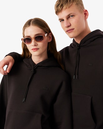 크록 시그니처 루즈핏 후드 스웻셔츠