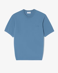 솔리드 반팔 크루넥 풀오버