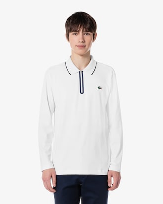 베이직 긴팔 반집업 폴로