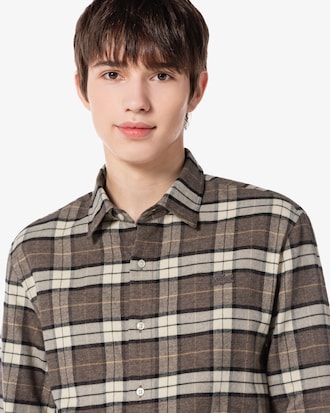 플란넬 빅체크 셔츠