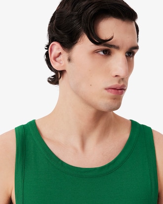 남성 실크 피케 릴랙스 핏 탱크탑