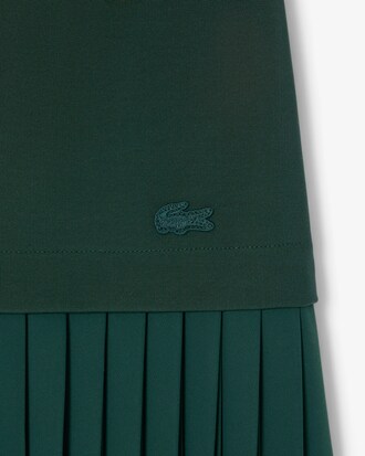 하이웨이스트 미디 플리츠 스커트