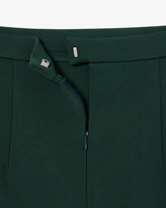 하이웨이스트 미디 플리츠 스커트